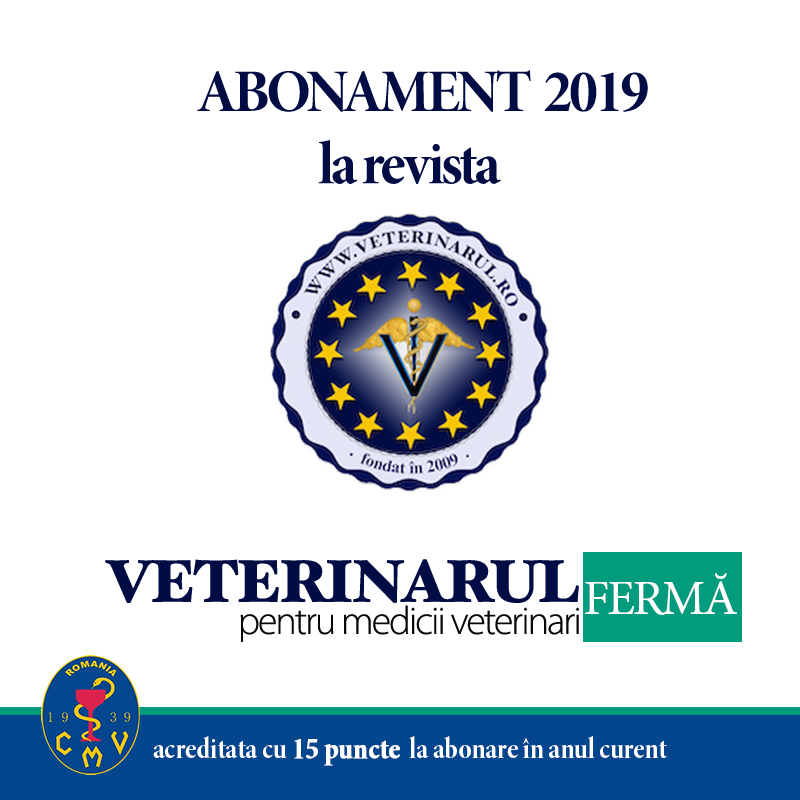 2019 la Revista Veterinarul FERMA - taxa membru asociat
