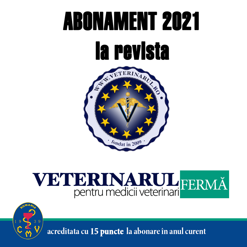 2021 la Revista Veterinarul FERMA - taxa membru asociat