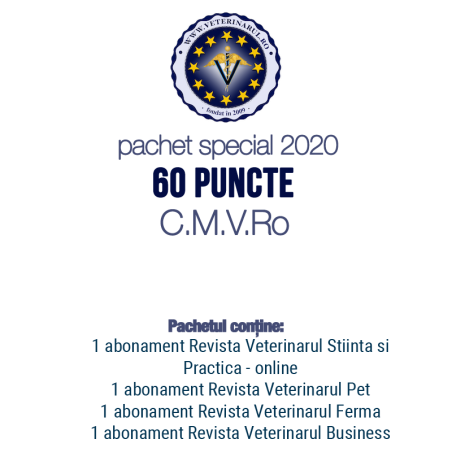 60 puncte CMVRo - pachet abonare 2020