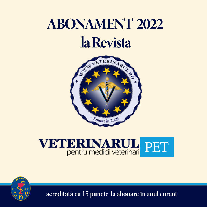 Abonament 2022 la Revista Veterinarul PET
