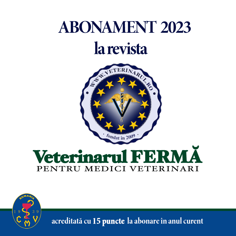 Revista Veterinarul FERMA 2023  - taxă membru asociat
