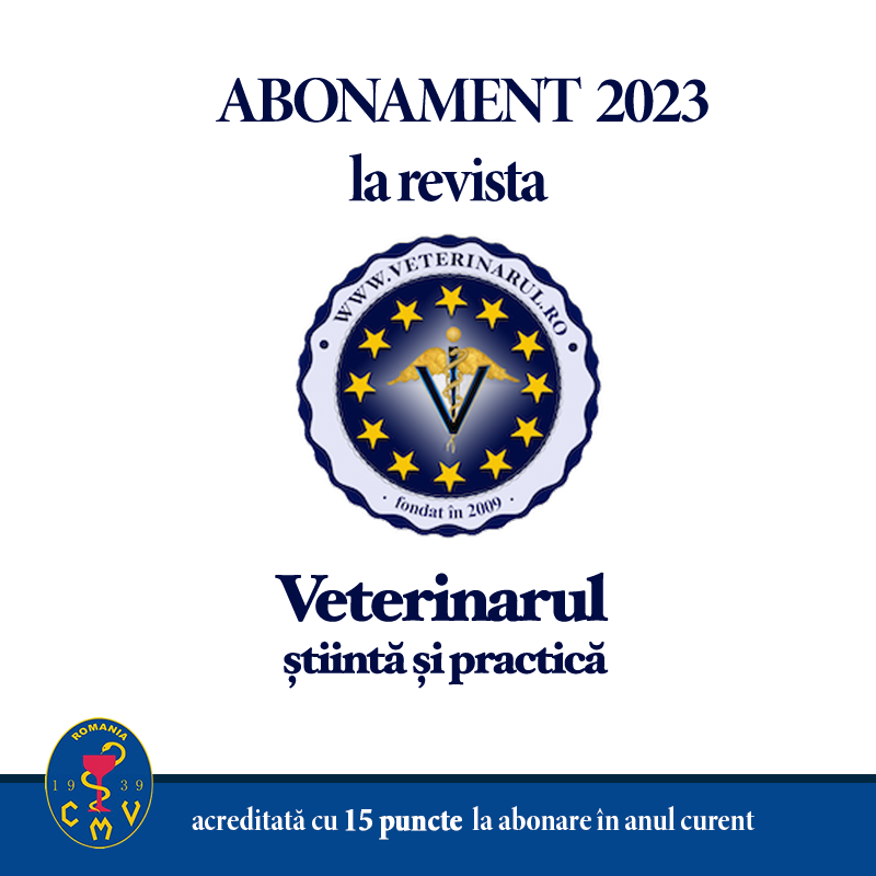 Revista Veterinarul Stiinta si Practica 2023 - taxă membru asociat