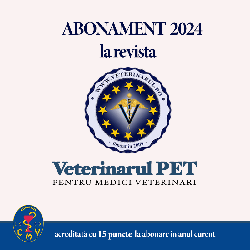Revista Veterinarul PET 2024 - taxă membru asociat