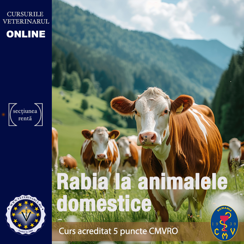 Rabia la animalele domestice - acreditat cu 5 puncte CMVRO Rabia la animalele domestice - acreditat cu 5 puncte CMVRO